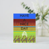 Farbenfrohe geometrische Motive Kunstdrucken Postkarte (Stehend Vorderseite)