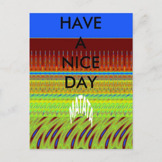 Farbenfrohe geometrische Motive Kunstdrucken Postkarte (Vorderseite)