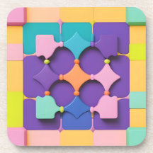 Farbenfrohe geometrische Muster Design Vibraning F