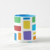 Farbenfrohe geometrische Muster in fröhlichen Farb Tasse (Zentrum)