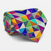 Farbenfrohe geometrische Muster Krawatte (Gerollt)