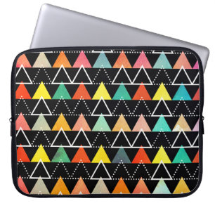 Farbenfrohe geometrische Muster Laptop-Hülle Laptopschutzhülle