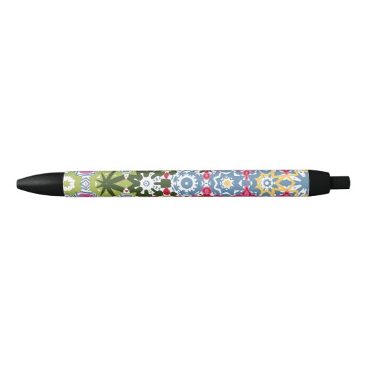 Farbenfrohe geometrische Muster Pen Kugelschreiber (Vorderseite)