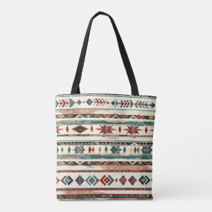 Farbenfrohe geometrische Mustertafel Tasche