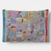Farbenfrohe geometrische Patchwork-Accessoiretasch Zubehörtasche (Vorderseite)