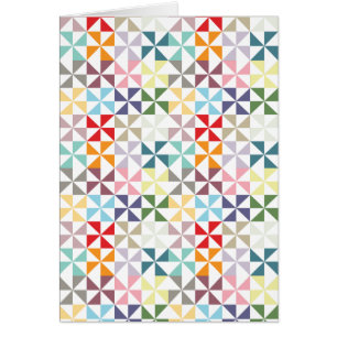 Farbenfrohe geometrische Pinwheel