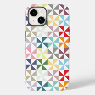 Farbenfrohe geometrische Pinwheel Case-Mate iPhone 14 Hülle
