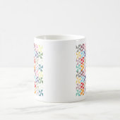Farbenfrohe geometrische Pinwheel Kaffeetasse (Mittel)
