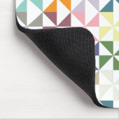 Farbenfrohe geometrische Pinwheel Mousepad (Ecke)