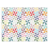 Farbenfrohe geometrische Pinwheel Tischdecke (Vorderseite (Horizontal))