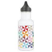 Farbenfrohe geometrische Pinwheel Trinkflasche (Links)