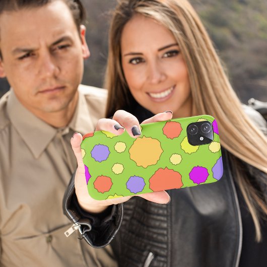 Farbenfrohe geometrische Retro Funky Circle I Hand Case-Mate iPhone Hülle