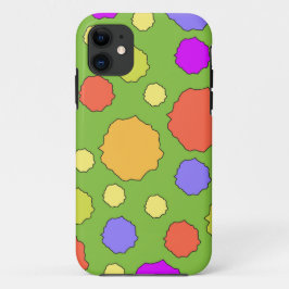 Farbenfrohe geometrische Retro Funky Circle I Hand Case-Mate iPhone Hülle