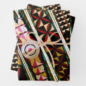 Farbenfrohe geometrische spanische Architektur Geschenkpapier Set (Beispiel)