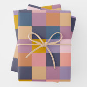 Farbenfrohe geometrische Tafel mit Lila Erde Geschenkpapier Set (Beispiel)