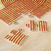 Farbenfrohe geometrische Vintage Abstrakt. Puzzle (Seite)