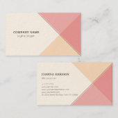 farbenfrohe geometrische Visitenkarte (Vorne/Hinten)