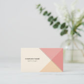 farbenfrohe geometrische Visitenkarte (Stehend Vorderseite)