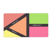 farbenfrohe geometrische Zeichen (Vorne)