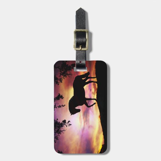 Farbenfrohe Gepäckmarke Gepäckanhänger (Vorderseite vertikal)