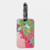 Farbenfrohe Gepäckmarke Gepäckanhänger (Rückseite vertikal)