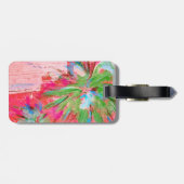 Farbenfrohe Gepäckmarke Gepäckanhänger (Rückseite horizontal)