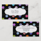 Farbenfrohe, gepolsterte Visitenkarten Visitenkarte (Vorne/Hinten)