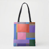 Farbenfrohe, gepunktete und symmetrische Muster. Tasche (Vorderseite)