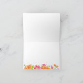 Farbenfrohe Gerbera-Blank-Karte Karte (Innenseite)