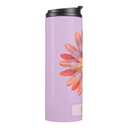 Farbenfrohe Gerbera Daisy Thermal Tumbler Thermosbecher (Nach links gedreht)