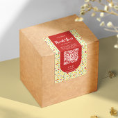 Farbenfrohe Geschäftsidee: Box Siegel Label QR-Cod