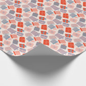 Farbenfrohe Geschenkboxen Muster Geschenkpapier (Ecke)