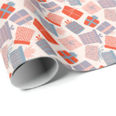 Farbenfrohe Geschenkboxen Muster Geschenkpapier (Rolleneckpunkt)