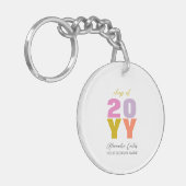 Farbenfrohe Geschenke für Ihren Abschluss Schlüsselanhänger (Vorderseite links)