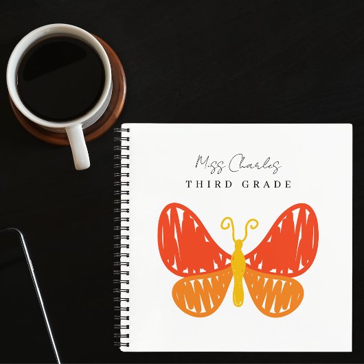 Farbenfrohe Geschenke für moderne Niedlich Teacher Notizblock