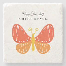 Farbenfrohe Geschenke für moderne Niedlich Teacher Steinuntersetzer