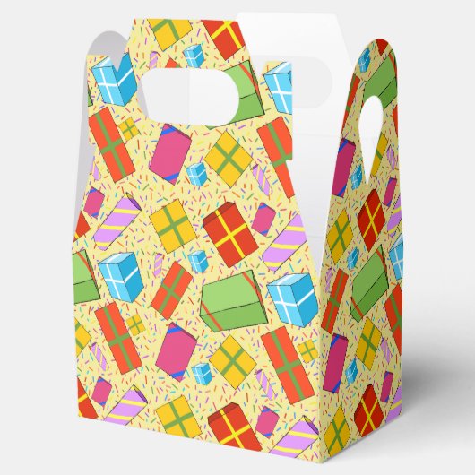 Farbenfrohe Geschenke Gefälligkeitsbox Geschenkschachtel (Geöffnet)