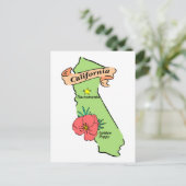 Farbenfrohe Geschenke und T-Shirts aus Kalifornien Postkarte (Stehend Vorderseite)