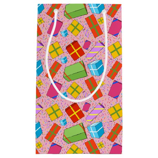 Farbenfrohe Geschenktasche Kleine Geschenktüte (Vorderseite)