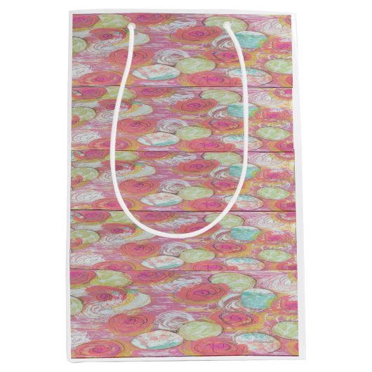 Farbenfrohe Geschenktasche Mittlere Geschenktüte (Vorderseite)