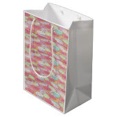 Farbenfrohe Geschenktasche Mittlere Geschenktüte (Rückseite Schrägansicht)