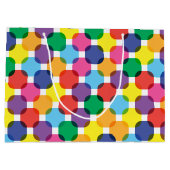 Farbenfrohe Geschenktüte Quadrate (Rückseite)