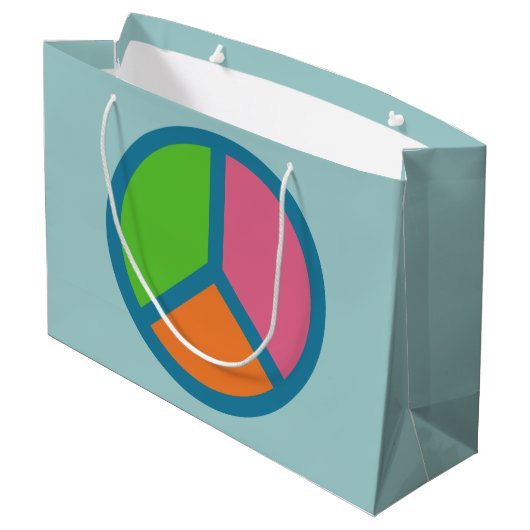 Farbenfrohe Geschenktüten Große Geschenktüte (Rückseite Schrägansicht)