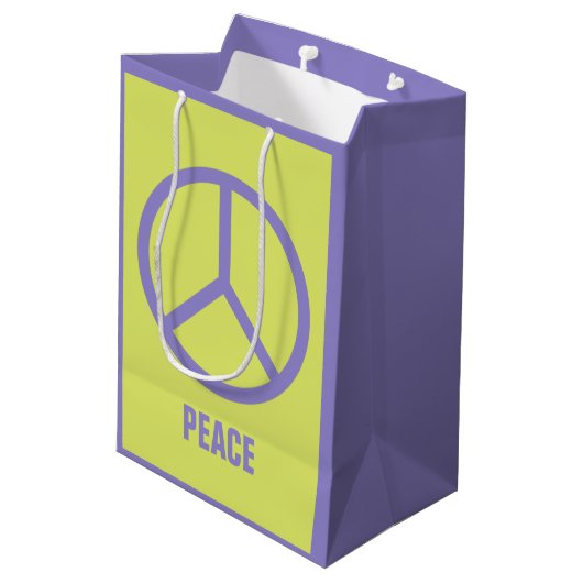 Farbenfrohe Geschenktüten Mittlere Geschenktüte (Rückseite Schrägansicht)