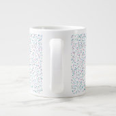 Farbenfrohe, gesprenkelte Frühlingspunkte Jumbo-Tasse (Rückseite)