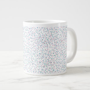 Farbenfrohe, gesprenkelte Frühlingspunkte Jumbo-Tasse