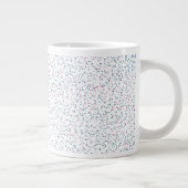 Farbenfrohe, gesprenkelte Frühlingspunkte Jumbo-Tasse (Rechts)