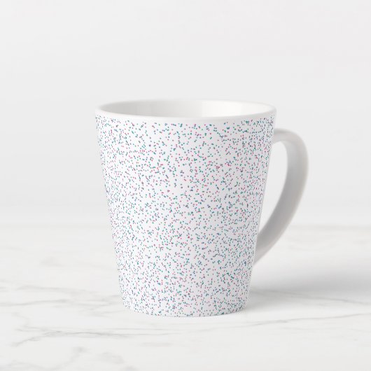 Farbenfrohe, gesprenkelte Frühlingspunkte Milchtasse (Rechte Ecke)