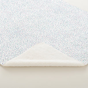 Farbenfrohe, gesprenkelte Frühlingspunkte Sherpadecke