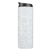 Farbenfrohe, gesprenkelte Frühlingspunkte Thermosbecher (Nach rechts gedreht)